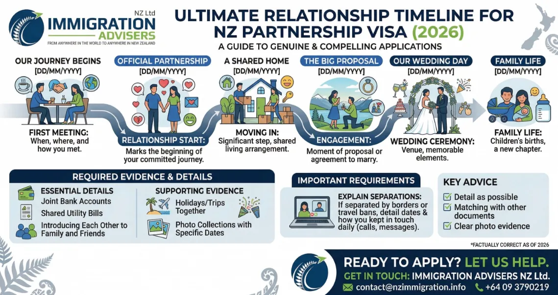 Perfect Relationship Timeline Sample